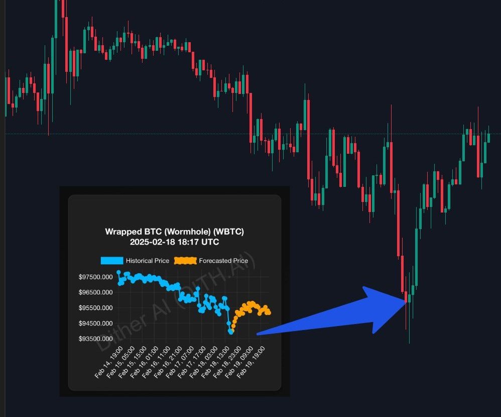 BTC prediction visualization